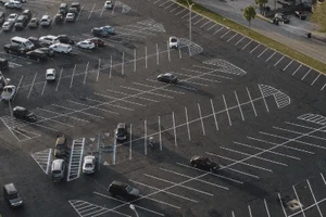 Clean parking lot